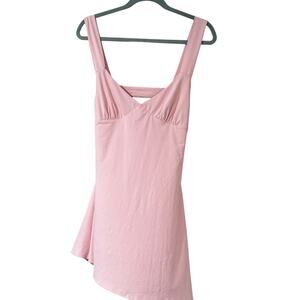 Edikted Pink Sleeveless Mini Dress Cutout Back NWT Size L